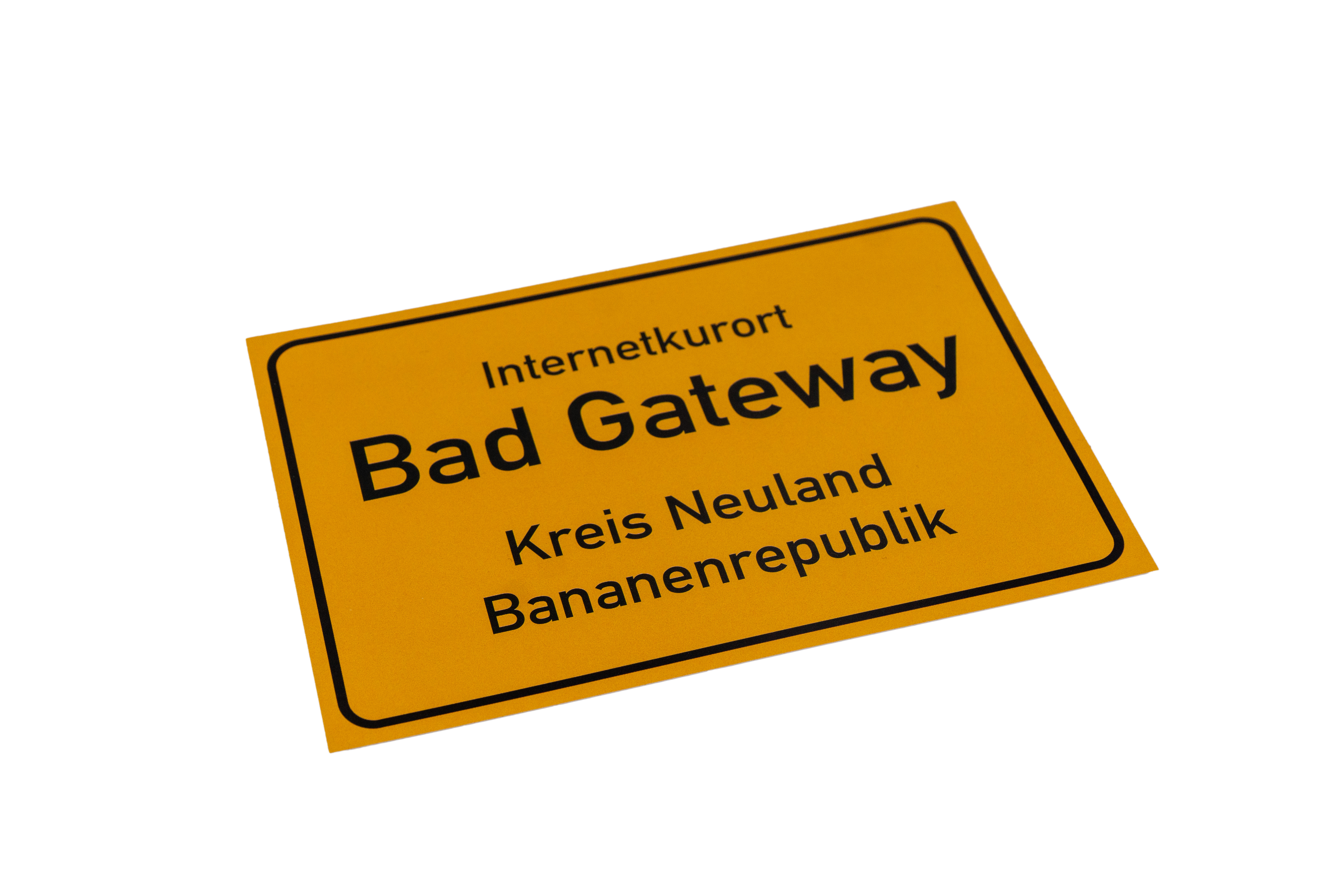 2x Aufkleber - Internetkurort Bad-Gateway