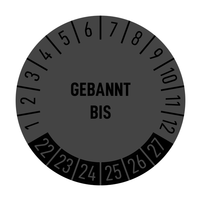 Aufkleber - 10 Prüfplaketten