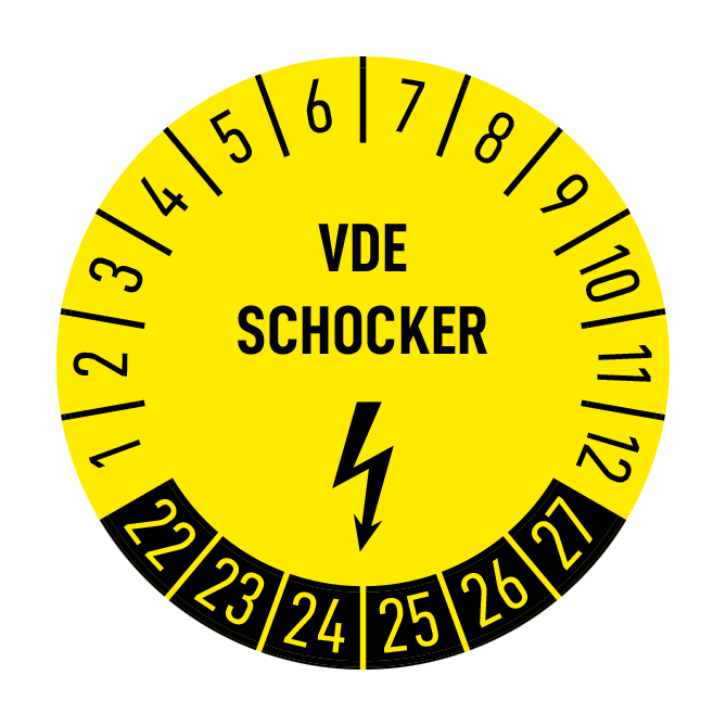 Aufkleber - 10 Prüfplaketten